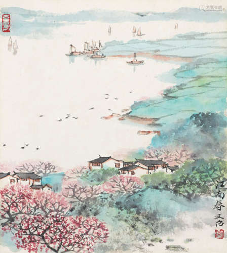 宋文治（1919～2000） 江南春 镜心 设色纸本
