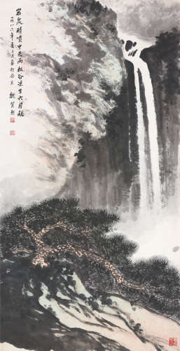 魏紫熙（1915～2002） 松泉图 镜心 设色纸本
