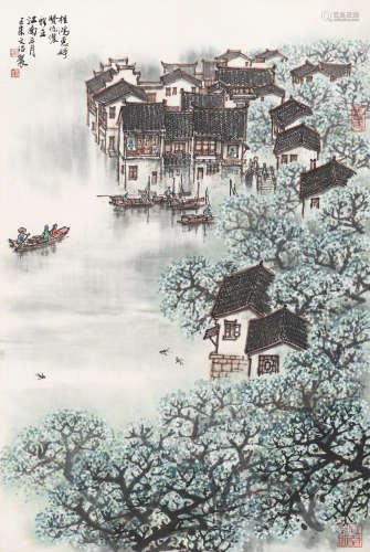 宋文治（1919～2000） 江南三月 镜心 设色纸本