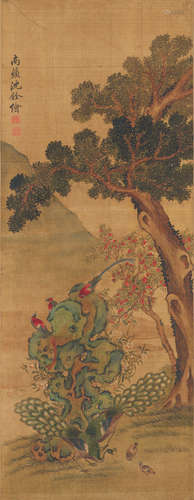 沈铨（1682～1760） 山水 立轴 设色纸本