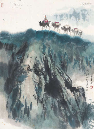 李山（b.1963） 骆驼 镜心 设色纸本