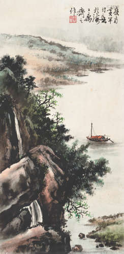 黄幻吾（1906～1985） 岭南 立轴 设色纸本