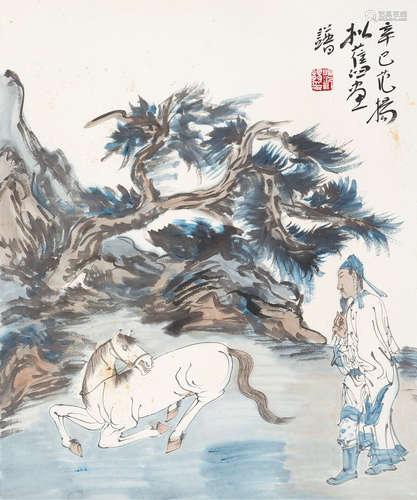 范扬（b.1955） 拟旧画谱 镜心 设色纸本