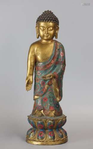 Chinese cloisonne Buddha