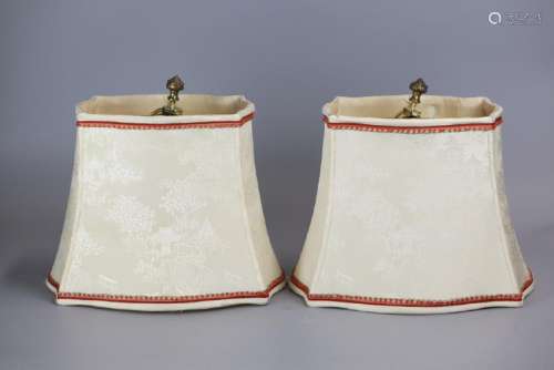 pair of Chinese lampshades