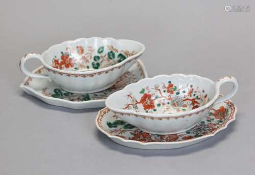 4 Chinese export porcelain wares, 19th c.