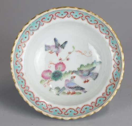 Chinese multicolor porcelain bowl, 19th c.