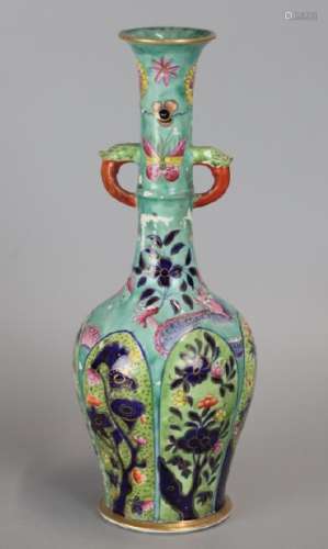 Chinese multicolor porcelain vase, 19th c.