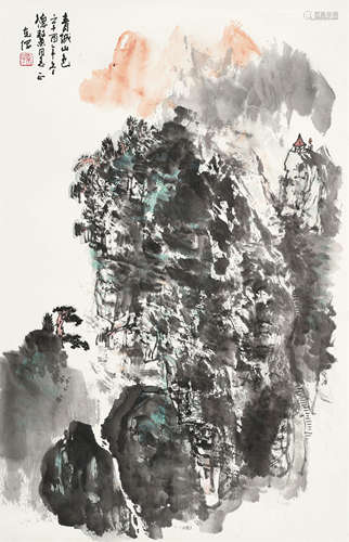 孙克纲（b.1923） 青城山色 镜心 设色纸本