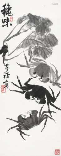 李苦禅（1899～1983） 秋味图 立轴 水墨纸本