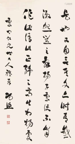 冯熙(1842-1927) 书法 水墨 纸本立轴