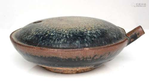 A Chinese Jian ware hare's fur glazed water dropper, 13cms (5ins) diameter.