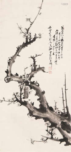 彭玉麟(1816-1890) 墨梅 水墨 纸本立轴