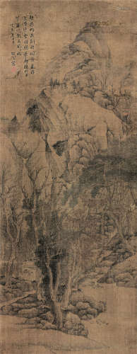 汤贻汾(1778-1853) 秋山图 设色 绢本立轴