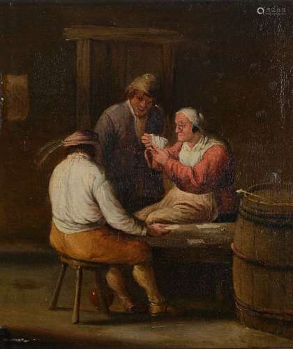 Manner of Adriaen Jansz. van Ostade (late 18th century)The card game