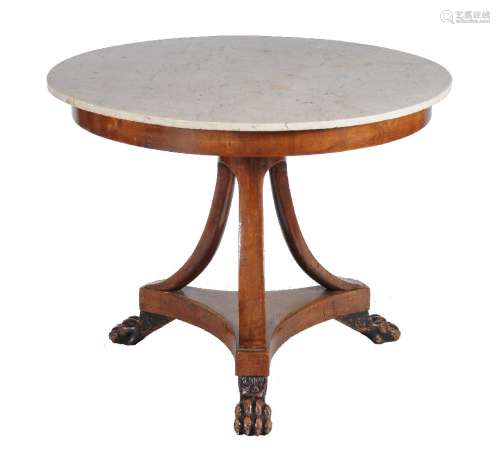A Louis Philippe mahogany centre table, circa 1840