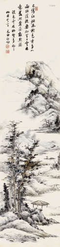 启功（1912～2005） 山水 立轴 设色纸本