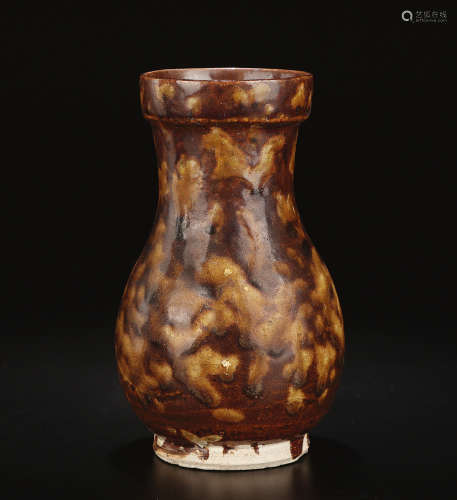 宋 吉州窑虎皮斑釉箸瓶
