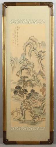 Chinese 19thC Framed Watercolor