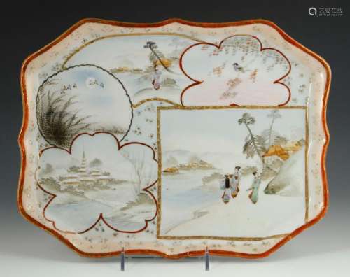 Early 20thC Japanese Porcelain Tray