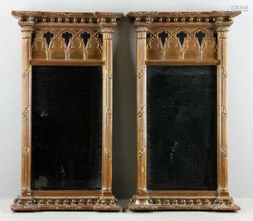 Pair of Gothic Style Mirrors