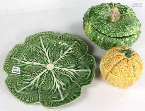 Earthenware Vegetable Form Dishes