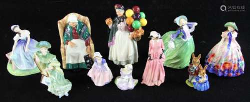 Collection of Ten Royal Doulton Figurines