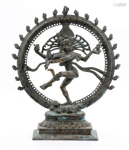 19th C. Bronze Shiva Nataraja Sculpture