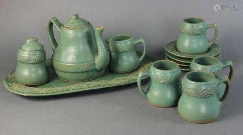 Arts and Crafts Pottery Tea set