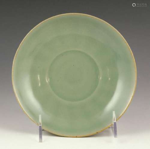 Chinese Green Celadon Porcelain Dish