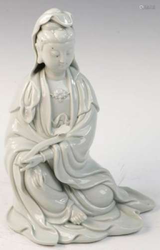 Chinese White Porcelain Guanyin Figure
