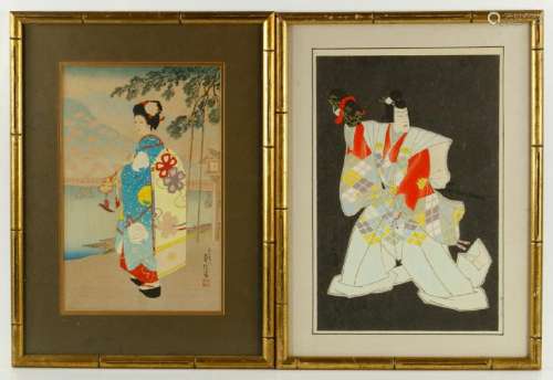 Two Japanese Woodblock Prints