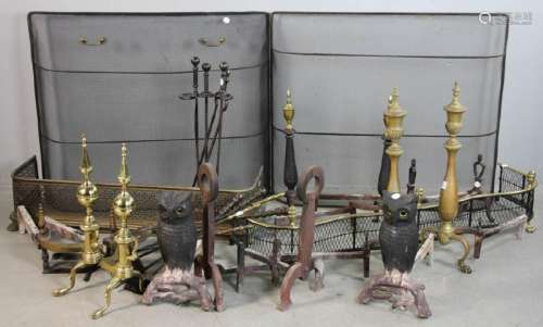 Fireplace Andirons, Fenders, Tools