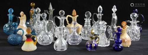 Collection of 21 Glass Cruets