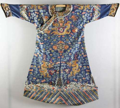 19thC Chinese Silk Robe
