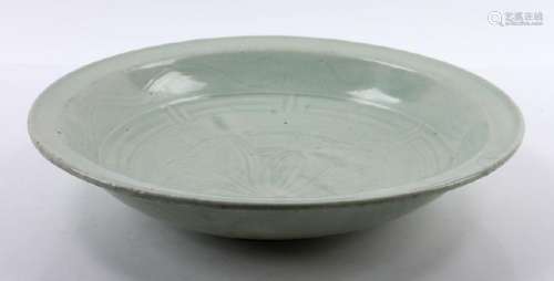 18th C. Chinese Celadon Charger