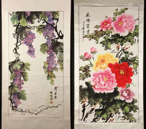 Two Chinese Scroll Paintings