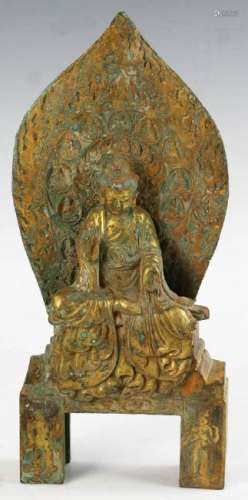 Chinese Gilt Bronze Sitting Buddha