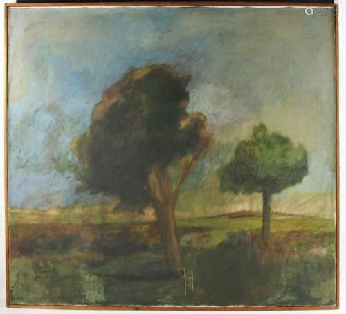 20th Century Oil on Canvas, Landscape