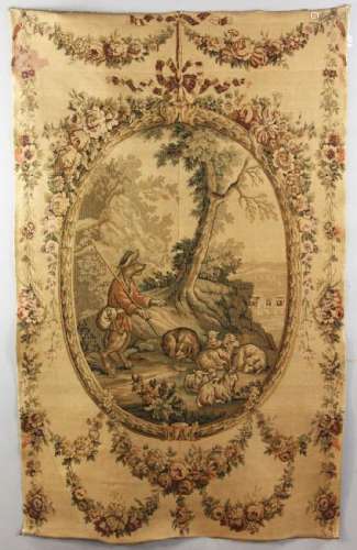 Late 19thC Belgian Fox Tapestry