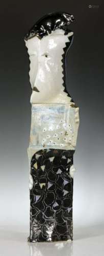 Czech Arts & Crafts Ceramic Sculpture of Female