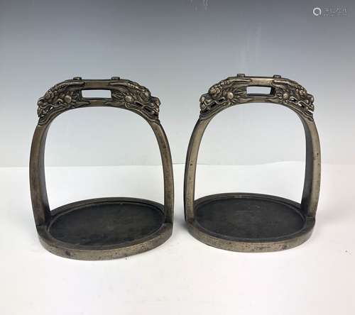 18th C Tibetan Horse Saddle Stirrups