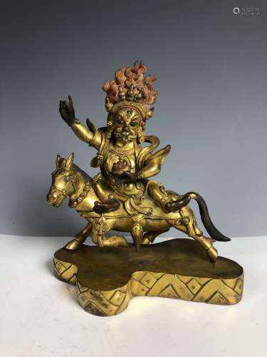 Gilt Bronze Figure of Palden Lhamo