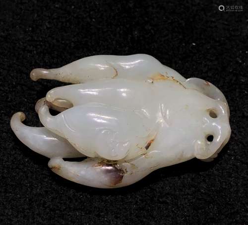 White Jade Finger Pendant