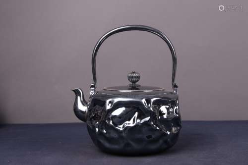 Japanese Silver Teapot with Mark