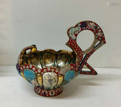 Russian Cloisonne Enamel Kovish