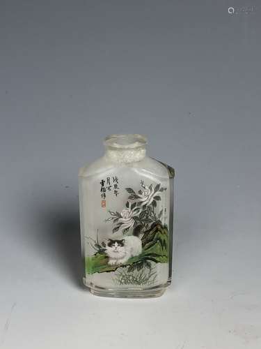 Inside Painted Glass Snuff Bottle