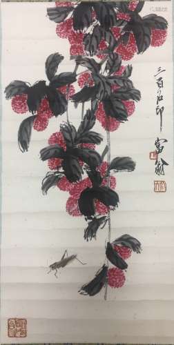 Chinese Painting On Paper Signed Qi BaiShi