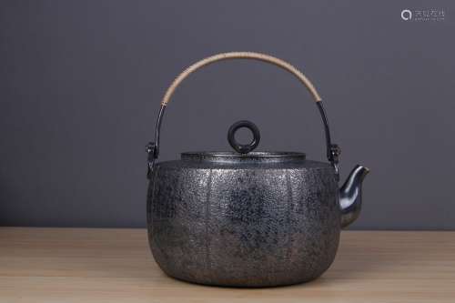 Japanese Silver Tea Pot with Mark