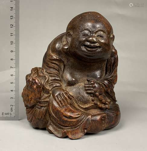 Carved Bamboo Buddha